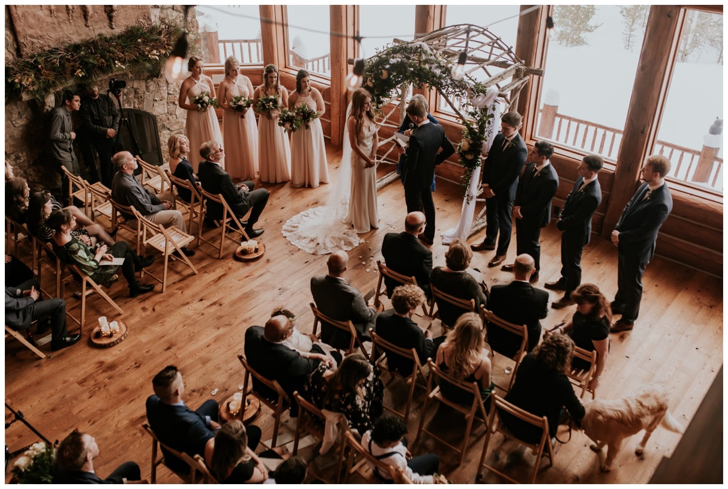 Colorado mountain lodge wedding
