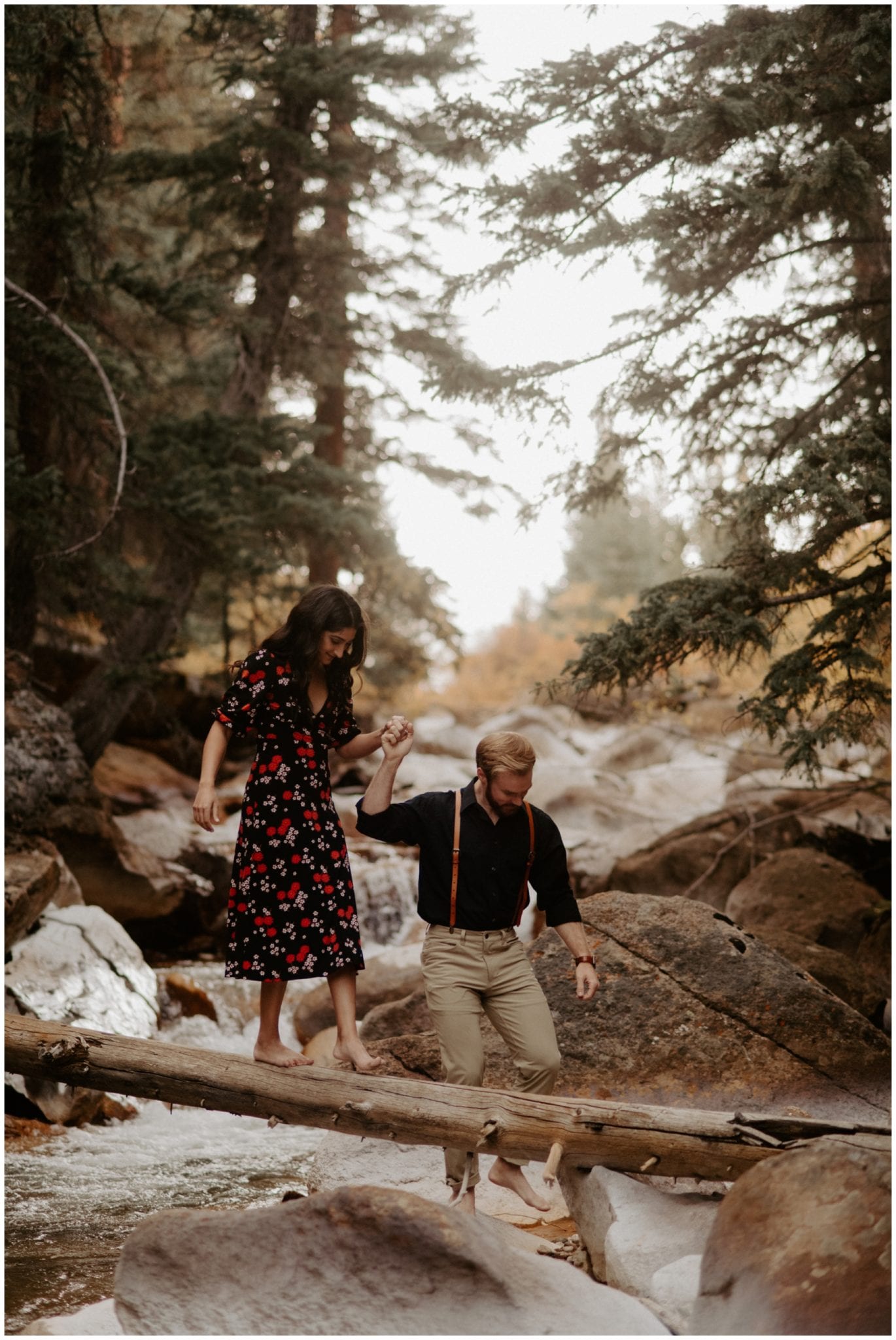 Guanella Pass Engagement Session during Peak Fall Foliage