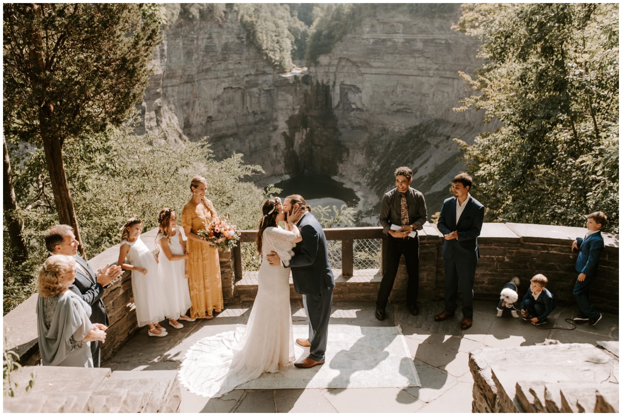 Taughannock Falls Overlook wedding in Ithaca Ny