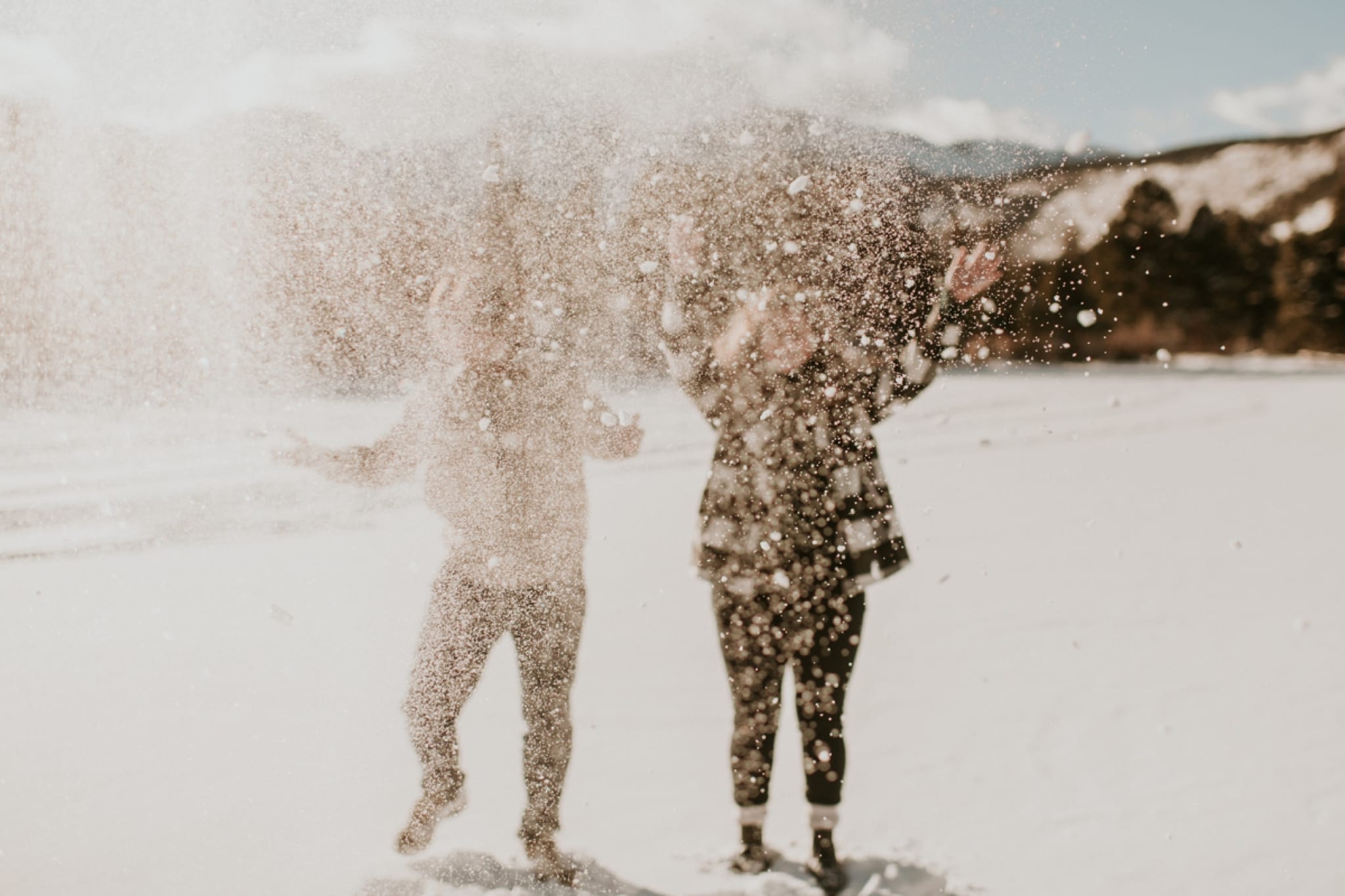 Dream Lake in the Winter | Colorado Engagement Session