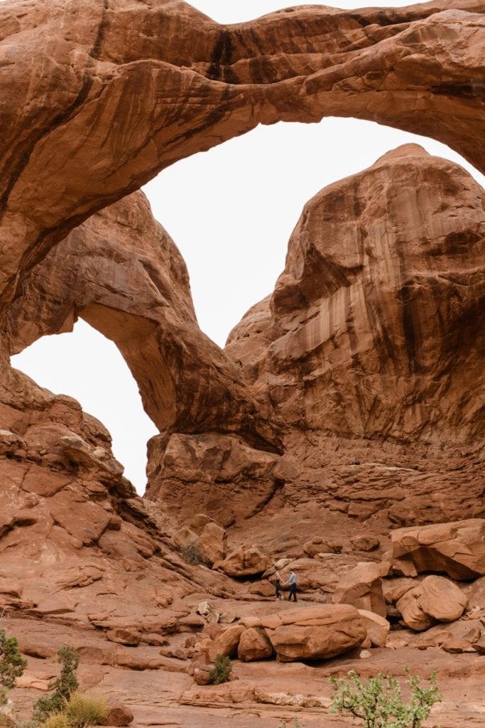 Moab arches national park engagement session