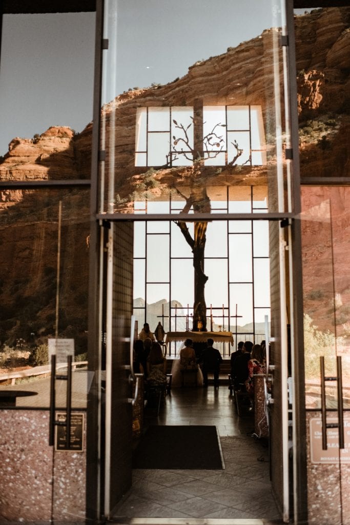 Chapel of the Holy Cross wedding in Sedona Arizona