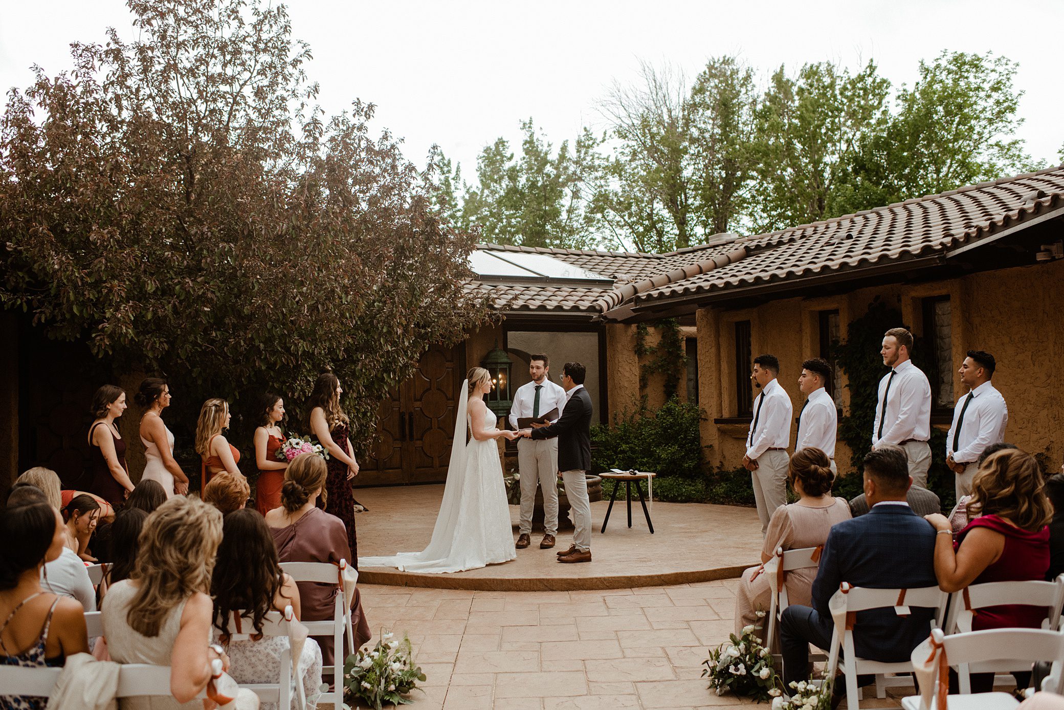 Villa Parker wedding outdoor ceremony space