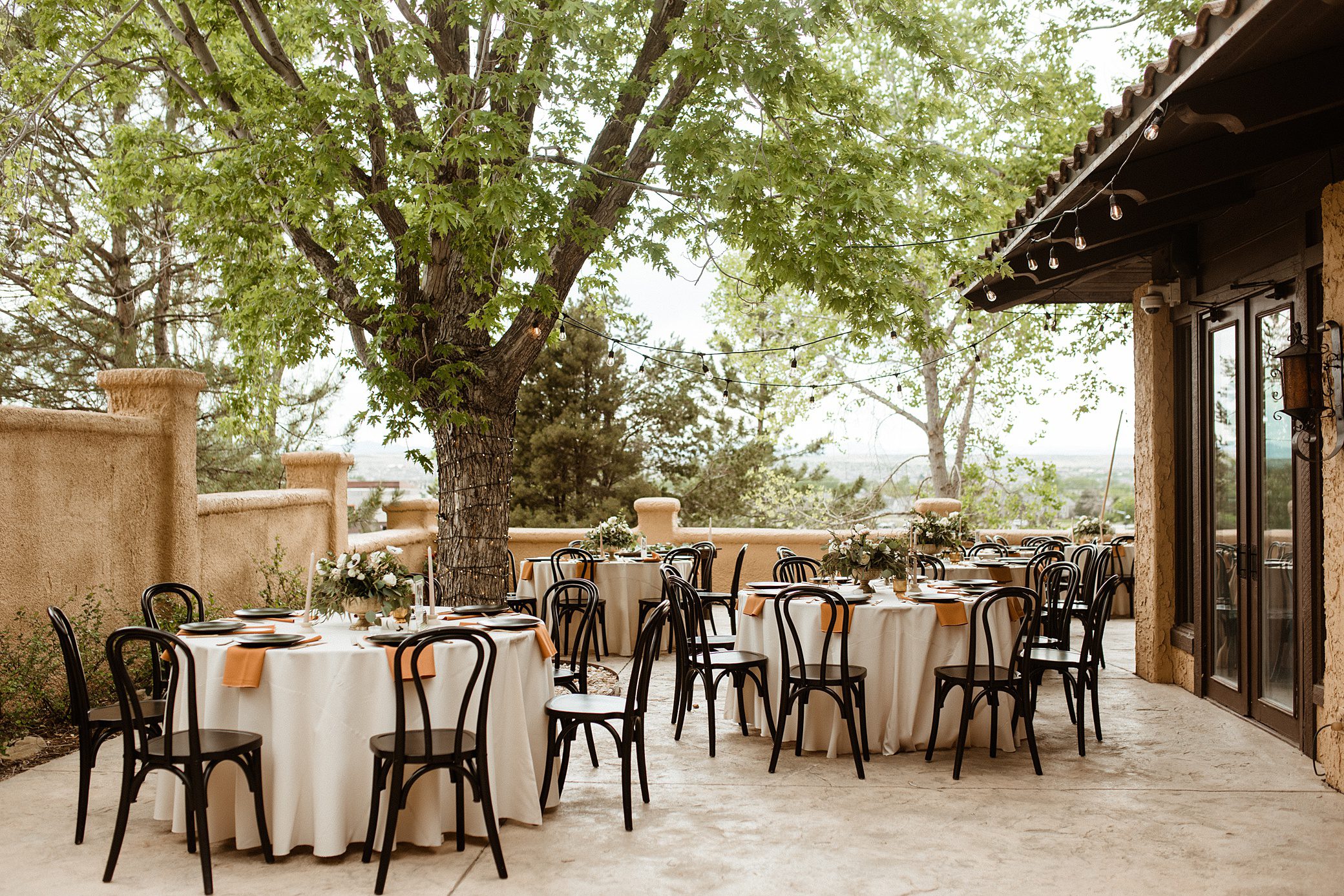 Villa Parker Wedding outdoor reception space
