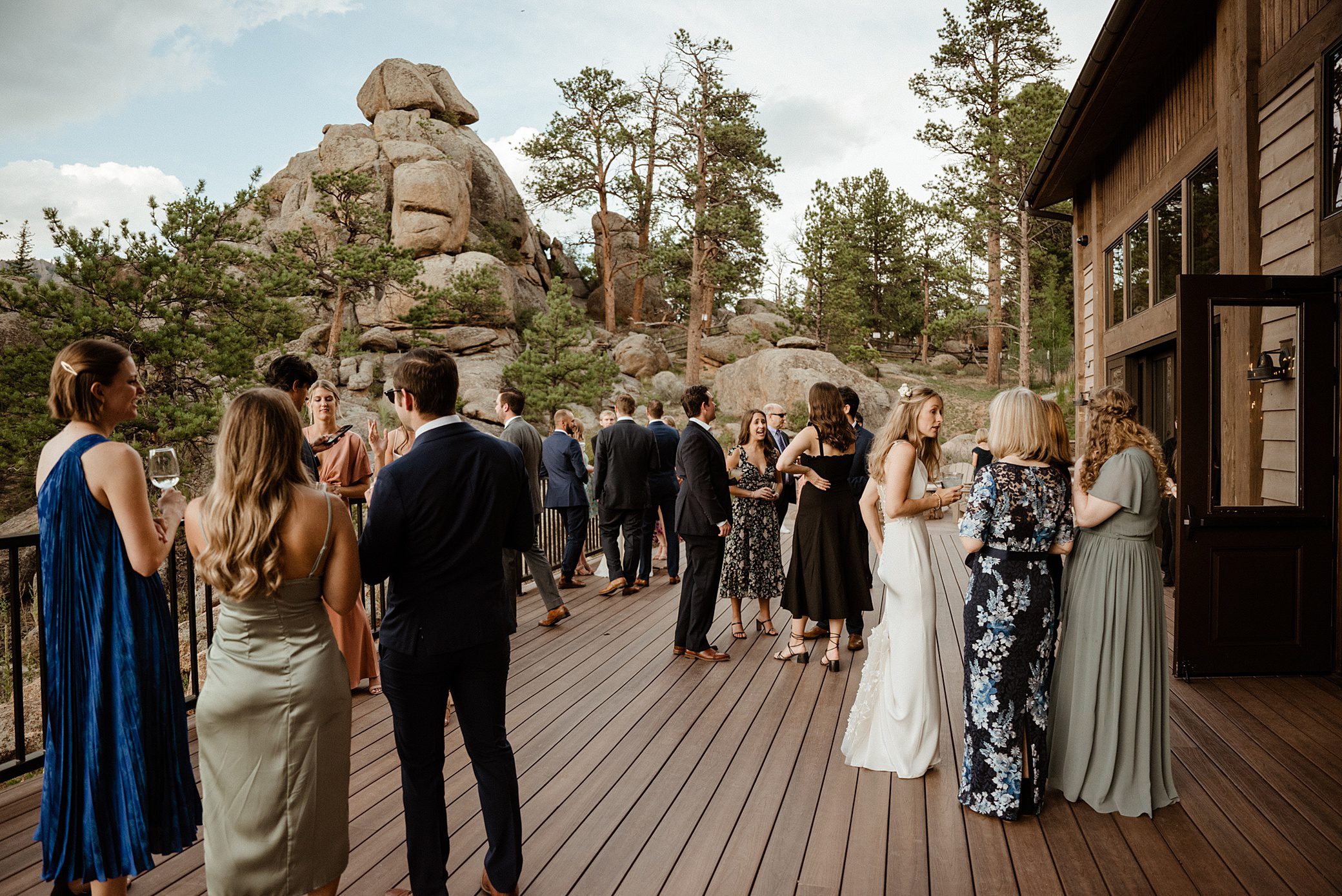 The Boulders at Black Canyon Inn Wedding Cocktail Patio