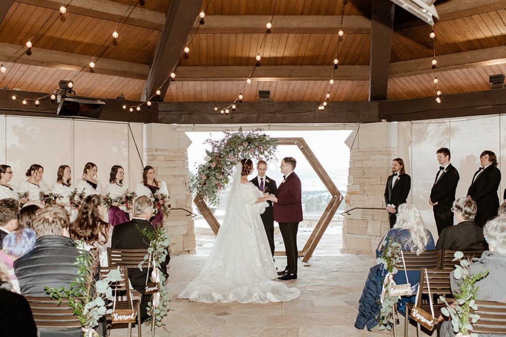Sanctuary Golf Course Wedding ceremony in the pavilion