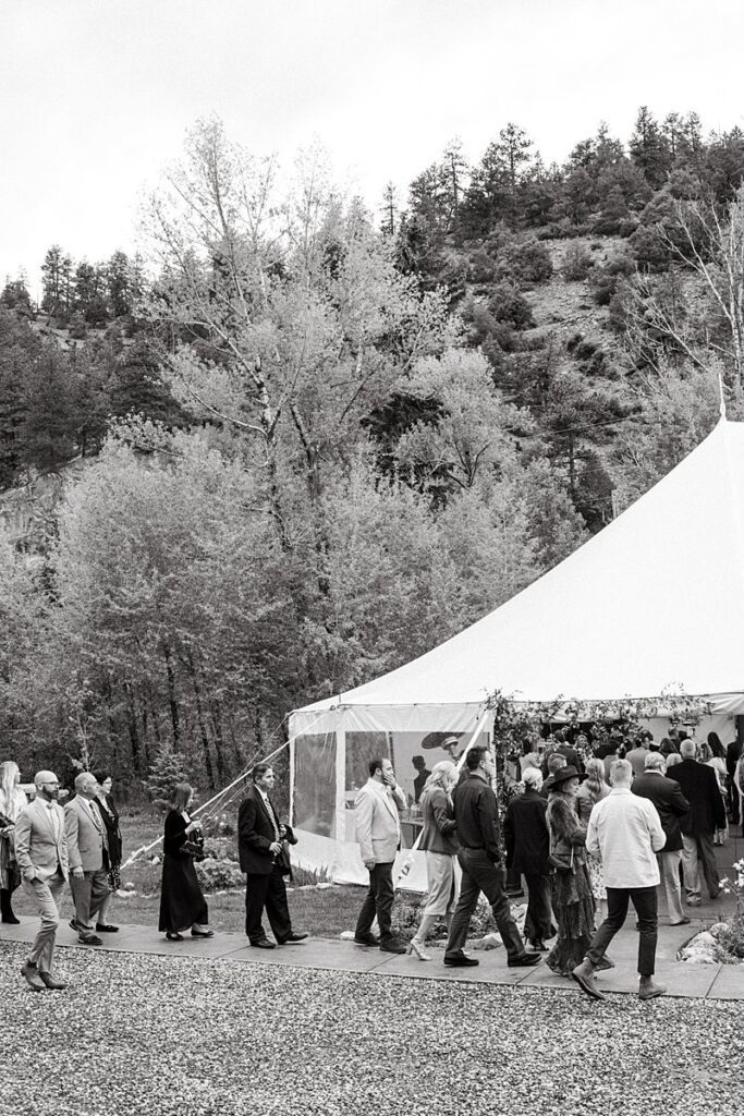 a real wedding at the Blackstone Rivers Ranch wedding venue in Idaho Springs, Colorado