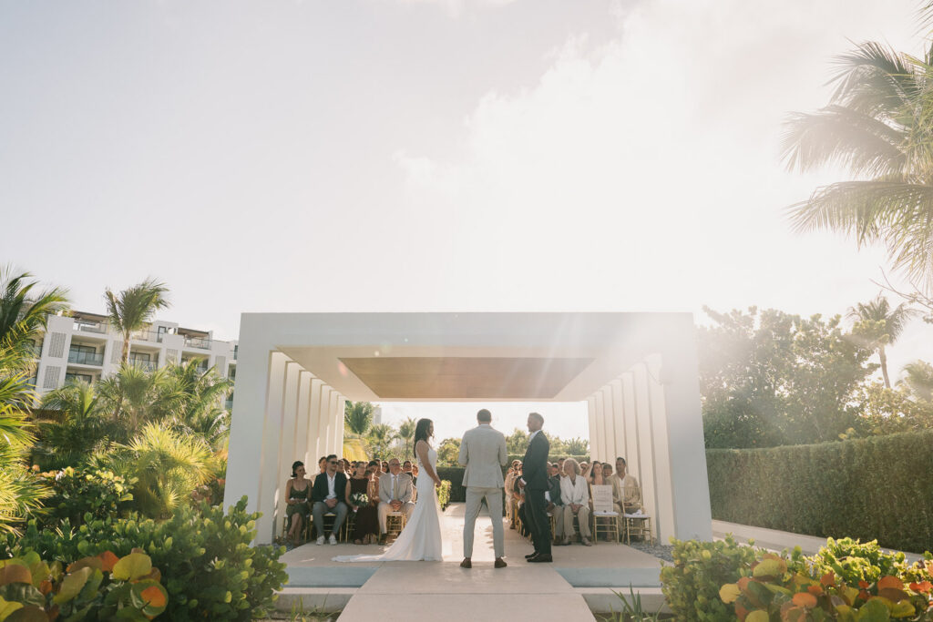 a Finest Playa Mujeres wedding ceremony