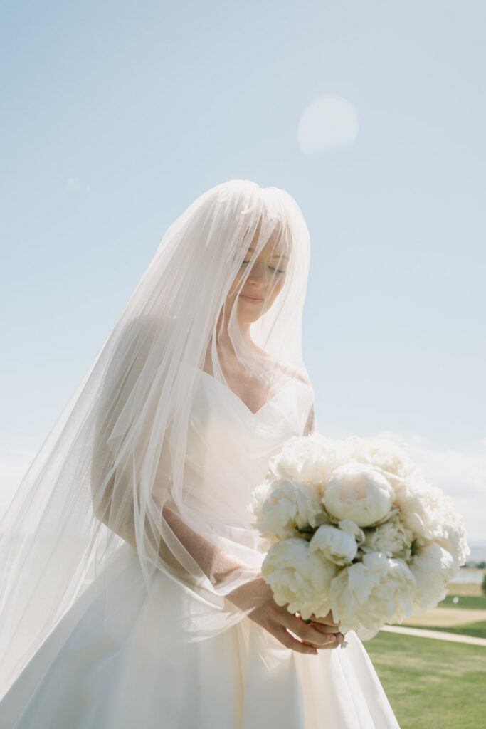 a bride before her TPC Colorado wedding